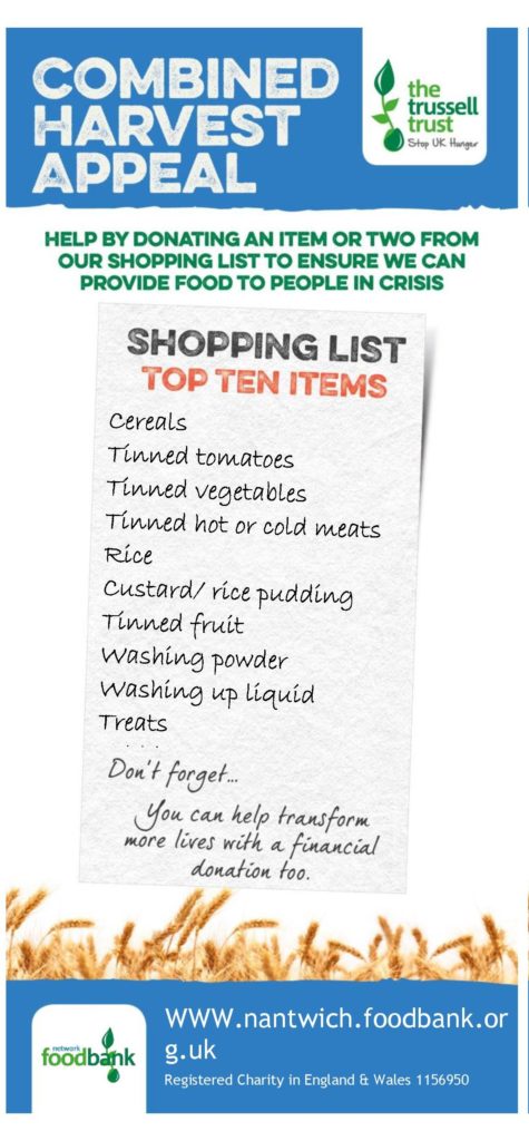 Harvest shopping list 2019 page 1